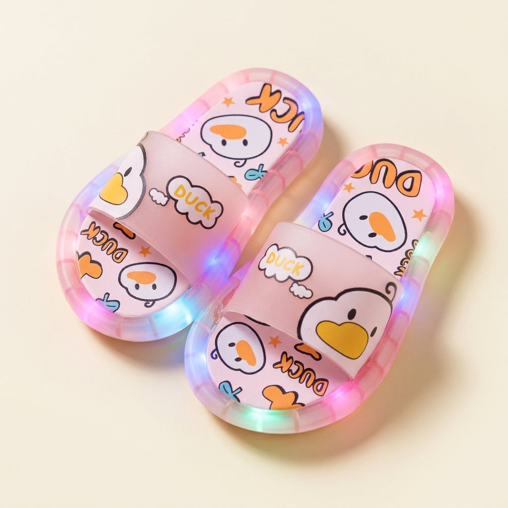 Zapatillas luminosas LED para niños — modelo Patito