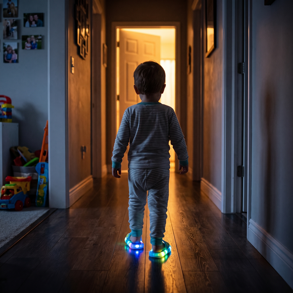 Zapatillas luminosas — efecto LED a cada paso