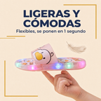 Ligeras y cómodas — flexibles, se ponen en 1 segundo